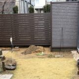 念願の目隠しフェンスに大満足