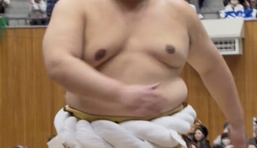 大相撲小松場所　タマリ席の大迫力！